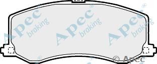 APEC BRAKING pad1028 -  Комплект тормозных колодок, дисковый тормоз